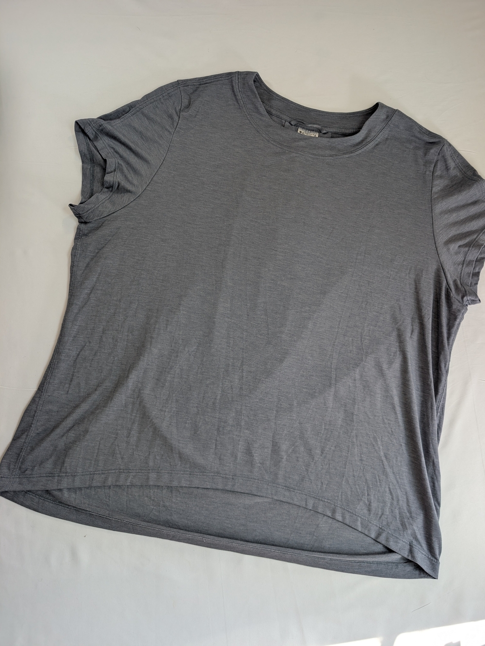Athleta Women's Short Sleeve Crewneck Top - Gray